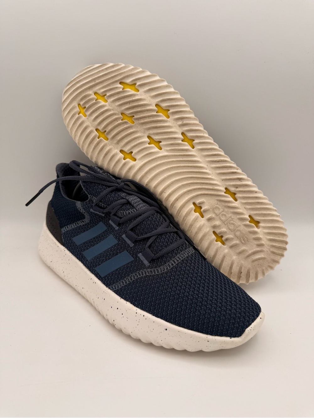 Men's Adidas Cloudfoam Ultimate Trail Blue Athletic Running Shoes Size 10 F34456